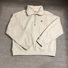 Dust Sweater Mens Extra Large Pullover Collar Quarter Zip Beige Casual Adult