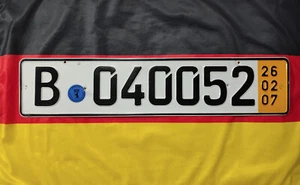 Germany German Temporary License Plate - Berlin - Picture 1 of 1