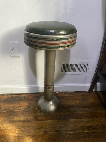 Vintage Antique Soda Fountain Stools (From A 94 Year Old Restaurant) Cover