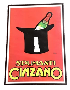 Spumanti Cinzano Werbeplakat Maga 64 cm x 46 cm - Bild 1 von 7