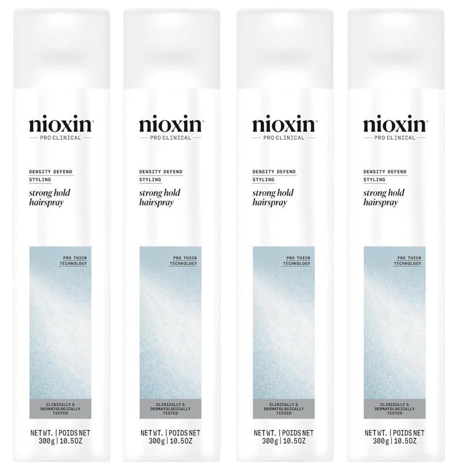 Nioxin 3D укладка ниоспрей лак для волос, сильная фиксация 10,6 унций X 4шт - Изображение 1 из 1