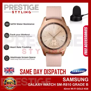 Samsung Galaxy Watch SM-R810 Smartwatch 42mm GPS WLAN ROSEGOLD + CHARGR - Bild 1 von 3