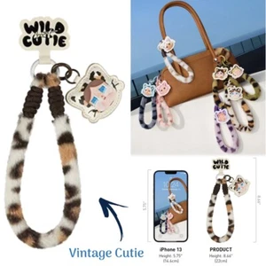 NEW Pop Mart VINTAGE WILD BUT CUTIE Phone Charm Plush Strap 🐈 Ships From SoCal - Photo 1/1