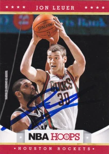 JON LEUER MILWAUKEE BUCKS SIGNED CARD MEMPHIS GRIZZLIES CAVALIERS PISTONS SUNS - Picture 1 of 1