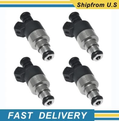 4pcs Fuel Injectors 17122106 For Chevrolet S10 GMC Sonoma Isuzu Pontiac Saturn - Image 1 of 4