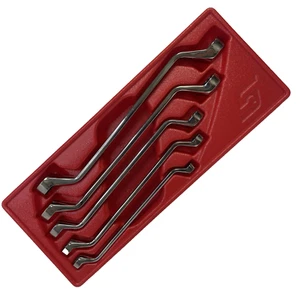 Snap-On XO605 - 5Pc SAE Flank Drive 60° Offset Box Wrench Set 12Pt - Very Good - Picture 1 of 16