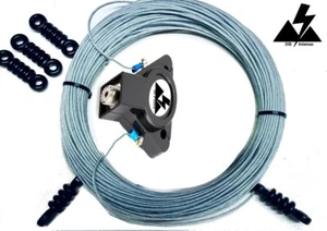 ANTENNA DELTA LOOP MULTIBANDA HF 80-40-20-15-10-6 METRI CON BALUN E ISOLATORI - Photo 1/2