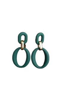 Urban Acrylic Circle Dangle Earrings - Picture 1 of 4