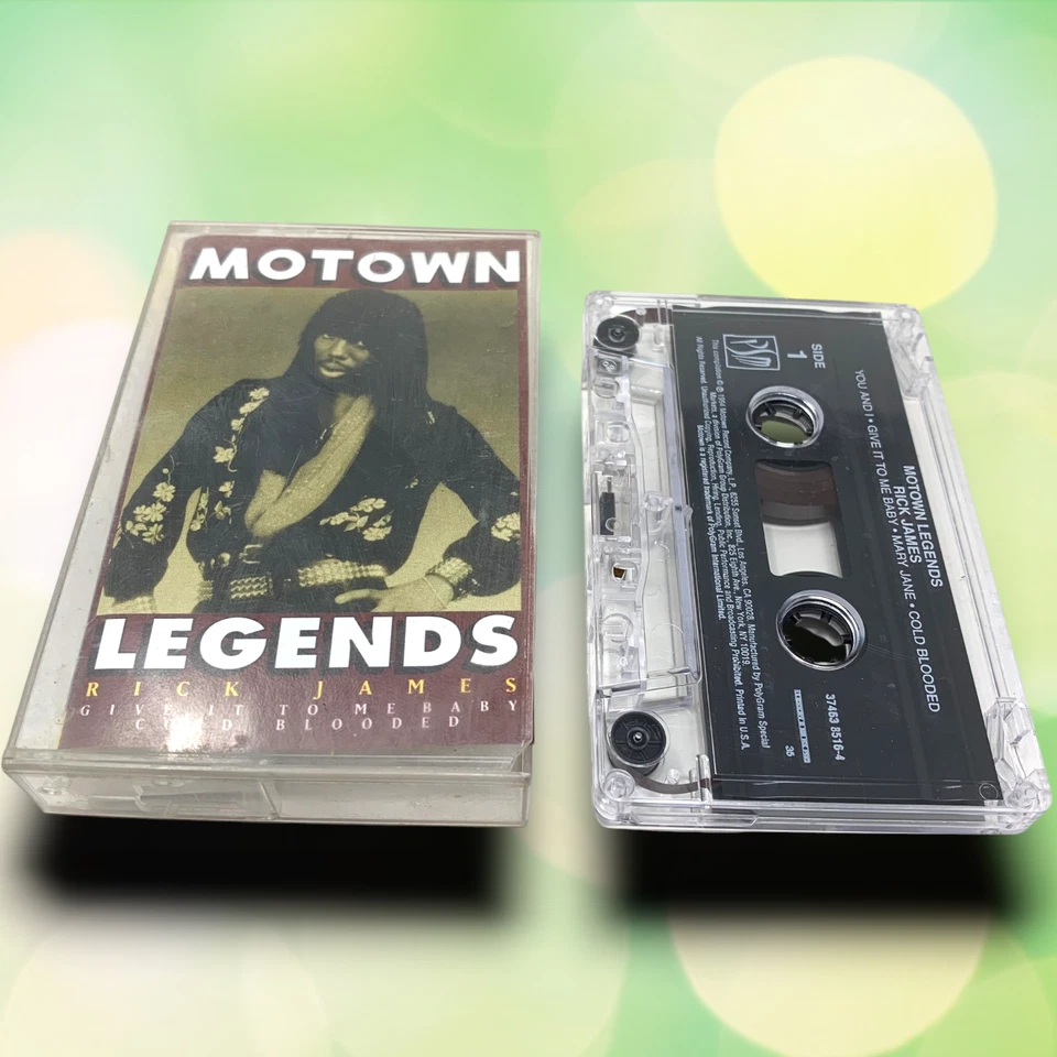 Vintage 1994 Motown Legends - Rick James Give It To Me Baby Audio Cassette Tape Foto 1 de 3