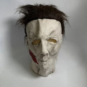 Michael Myers Maske Halloween voller Kopf gruselig Horror Schnitt Gesicht Cosplay Erwachsenengröße - Bild 1 von 7