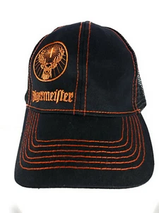 Jagermeister Hat Cap Black / Orange Solid & Mesh - Picture 1 of 5