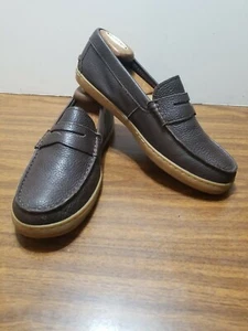 COLE HAAN GRAND OS LEATHER UPPERS RUBBER OUT SOLE 10/M/DARK BROWN SLIPON. #12 - Bild 1 von 12