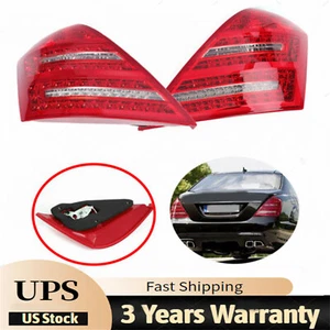 Pair For Mercedes Benz W221 2007-2009 S450 S600 Brake Lamps LED Tail Lights - Picture 1 of 24