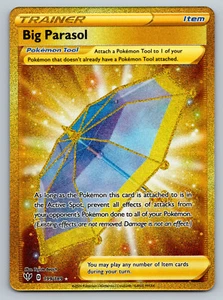 2020 Pokemon Darkness Ablaze #199/189 Big Parasol Gold Full Art Secret Rare NM - Picture 1 of 2