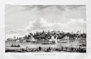 Istanbul Seraglio Topkapi Palace Turkey engraving Kupferstich Choiseul 1781 - Bild 1 von 1