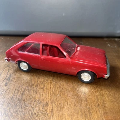 1977 CHEVY CHEVETTE DEALER PROMO MODEL CAR RED - Image 1 of 4