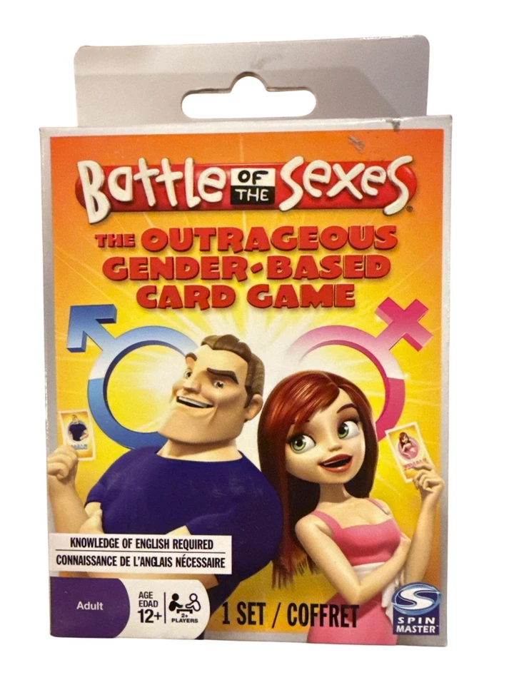 Battle of The Sexes Top Lish Spin Master Cards Game Men V Women Adult