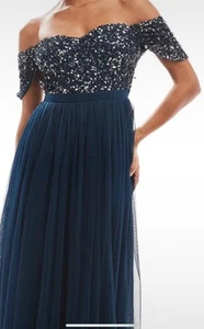 ASOS Maya Deluxe Bridesmaid Dress - UK 14 - RRP £105.00 - Picture 1 of 4