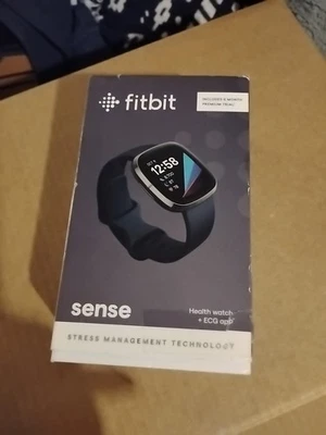 Fitbit Sense Reloj Inteligente y Rastreador de Ejercicios Salud Cardíaca Estrés Negro Foto 1 de 4