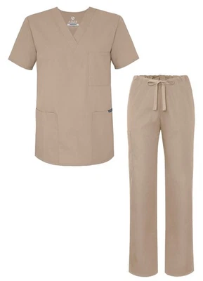 Conjunto Médico Adar Universal Unisex - Blusa Médica Cuello en V y Pantalones Cónicos con Cordón Foto 1 de 4