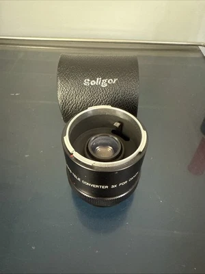 Soligor Auto 3x Teleconverter FD mount to fit Canon 35mm SLR cameras w case - Image 1 of 4
