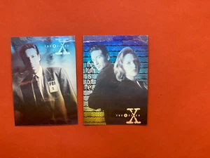 THE X-FILES TOPPS 1996 SEASON 3 3-D HOLOGRAM CARDS X1 - X2 NEW - Picture 1 of 2
