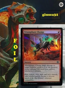 Magic - Triumphant Chomp - Uc/Foil/Hexerei - The lost Caverns of Ixalan - EN/NM - Bild 1 von 3
