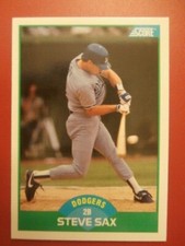 1989 Score Baseball Wrong/Upside Down Back Error Card You Pick HOF's and Stars