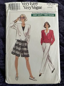 ๐ท1980's VOGUE Misses Jacket Shorts Pants Jacket Pattern 7173 Size 8-10-12 UNCUT - Picture 1 of 6