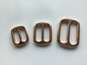 5 x deslizador de metal fundición a presión de zinc/oro rosa 5/8" aprox. 17 mm - Imagen 1 de 1