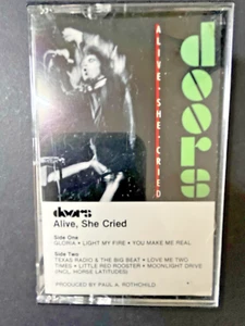 Alive, She Cried, by The Doors, Cassette Tape, 1983, Elektra, Live, Jim Morrison - Foto 1 di 10