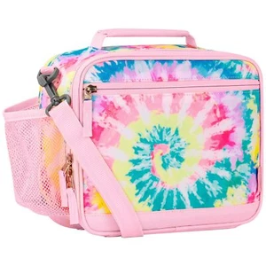 Tie Dye Lunch Box for Girls Insulated Toddler Lunch Bag with Strap Pink - Picture 1 of 7