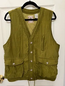 Kriss Kross Silk Vest Women's M Green V-Neck Button Up w/Pockets - Picture 1 of 15