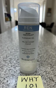 REN Clean Skincare ROSA CENTIFOLIA Cleansing GEL 5.1oz/150mL RET$34 SEALED $34 - Picture 1 of 12