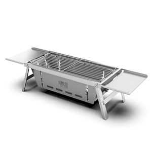 Portable Folding Grill Stoves Outdoor Camping Picnic Stainless Steel Detachable - Picture 1 of 13