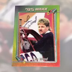 Len Wood BROS RACING 1995 MAXX PREMIER PLUS #81 VINTAGE autographed card - Picture 1 of 1