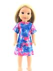 Tie Die  Dress Or Bathing Suit Cover For 14? Doll Or Wellie Wishers Doll