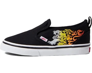 Vans Slip On Ferocious Flame Racing Toddler Sneakers, Toddler US Size 5C - Picture 1 of 6