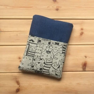 Para iPad Mini Kindle Kobo Tolino Funda Libro Electrónico Tela Gatos y Vaquero - Imagen 1 de 3