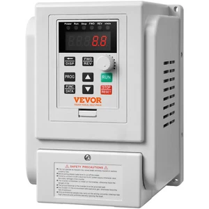 VEVOR Inverter Frequenza Trifase VFD 2,2kW 10A 3CV Controllo Velocità del Motore - Afbeelding 1 van 12