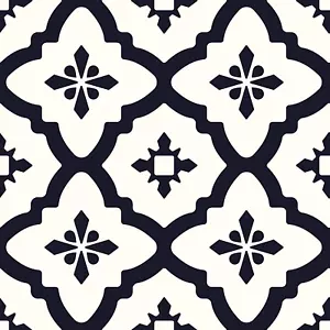 FloorPops FP2480 Comet Peel & Stick Tiles Floor Decal, Black - Picture 1 of 6