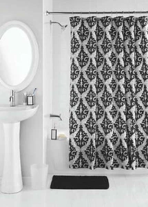 Mainstays 17-Piece Polyester/Ceramic Shower Curtain & Bathroom Accessory Set - Picture 1 of 2