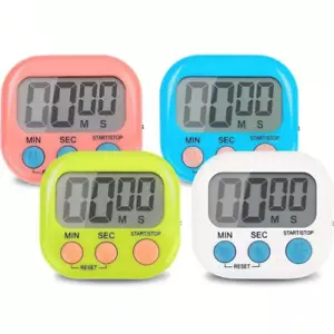 Timer digitale LCD magnetico cucina timer allarme forte batteria esclusa UK - Foto 1 di 11