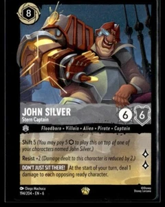 LORCANA AZURITE SEA JOHN SILVER STERN CAPTAIN 194/204 LEGENDARY - Picture 1 of 2