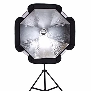 Paraguas octogonal Speedlite de 37" Softbox con soporte para luz flash Canon Nikon - Imagen 1 de 4