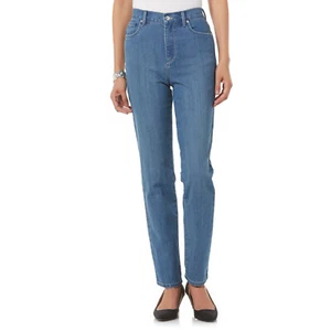 Damen Jeans verziert Größe 12 blau Gloria Vanderbilt Amanda 127 NEU - Bild 1 von 1