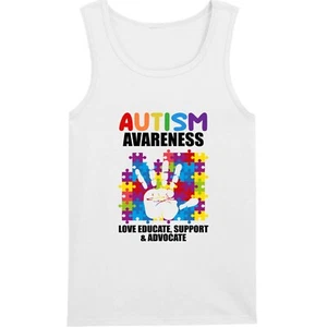 Gilet puzzle manuale consapevolezza autismo amore educare supporto avvocato regalo canotta top - Foto 1 di 6