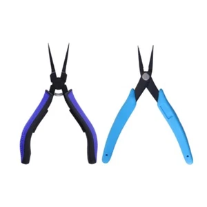 2 Pack Jewelry Pliers Set Flat Nose Pliers for Professional Crafting and Repairs - Picture 1 of 8