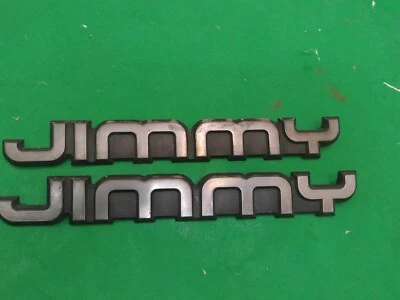 93- 94 Genuine GM OEM GMC S15 Jimmy Front Door Nameplate Emblem 15700068 *PAIR* - Image 1 of 4