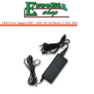 FUENTE DE ALIMENTACION TRANSFORMADOR AC220 DC12V 60W 5A PARA TIRAS LED V-TAC - Foto 1 di 1
